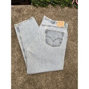Levis 550 Jeans Mens 46x32 Blue Relaxed Fit Big & Tall Denim Pants Zipper Fly